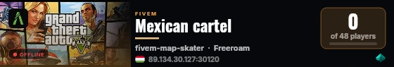 Mexican cartel live status badge