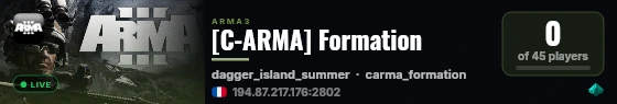 [C-ARMA] Formation live status badge