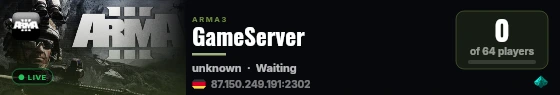 GameServer live status badge