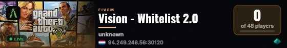 Vision - Whitelist 2.0 live status badge