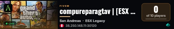 compureparagtav | [ESX Legacy] live status badge