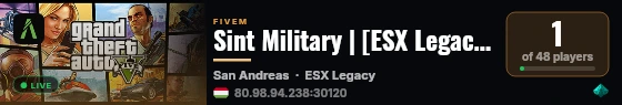 Sint Military | [ESX Legacy] live status badge