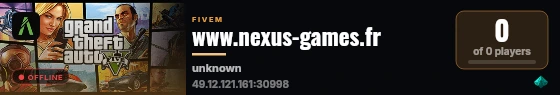 www.nexus-games.fr live status badge