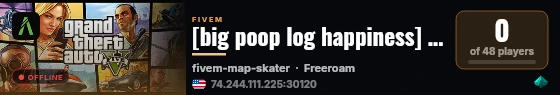 [big poop log happiness] big log happiness live status badge