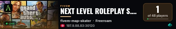 NEXT LEVEL ROLEPLAY S.BETA live status badge
