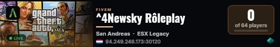 ^4Newsky Rôleplay live status badge