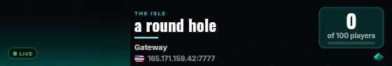 a round hole live status badge