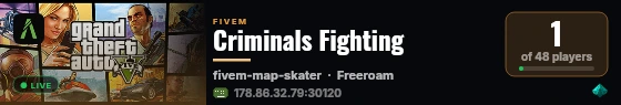 Criminals Fighting live status badge
