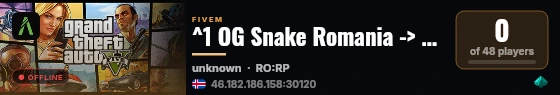 ^1 OG Snake Romania -> STAFF FREE -> VIP FREE ^7 live status badge