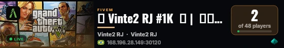 🌴 Vinte2 RJ #1K  🌴 |  🚀🚀 A NOVA E MELHOR TEMA RJ 🚀🚀 live status badge