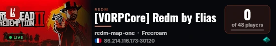 [VORPCore] Redm by Elias live status badge