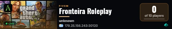 Fronteira Roleplay live status badge