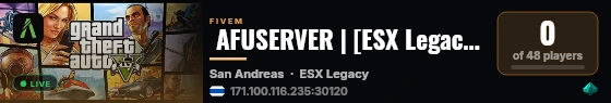  AFUSERVER | [ESX Legacy Mod] live status badge