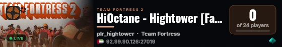 HiOctane - Hightower [Fast Respawn] live status badge
