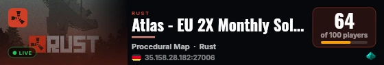 Atlas - EU 2X Monthly Solo/Duo/Trio/Quad | Vanilla+ | No BP Wip live status badge