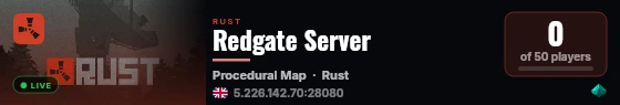 Redgate Server live status badge