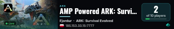 AMP Powered ARK: Survival Evolved Server - (v361.7) live status badge