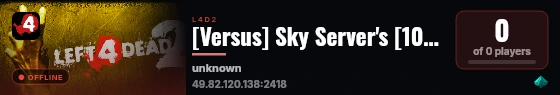 [Versus] Sky Server's [100 tick] 3# live status badge