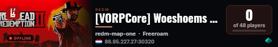 [VORPCore] Woeshoems Wild West live status badge