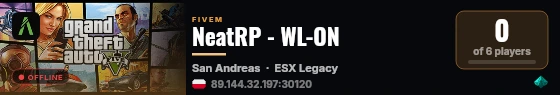 NeatRP - WL-ON live status badge