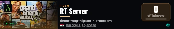 RT Server live status badge