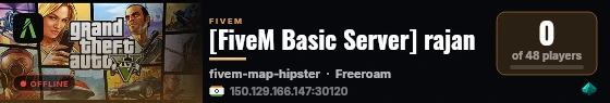 [FiveM Basic Server] rajan live status badge