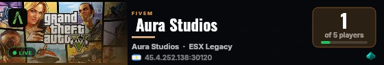  Aura Studios  live status badge