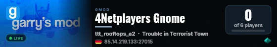 4Netplayers Gnome live status badge