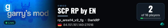 SCP RP by EN live status badge