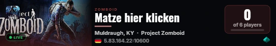 Matze hier klicken live status badge