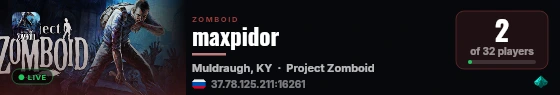 maxpidor live status badge