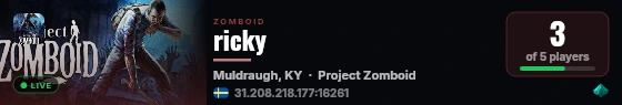ricky live status badge