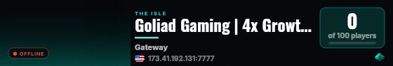 Goliad Gaming | 4x Growth | No Rules | WIP live status badge
