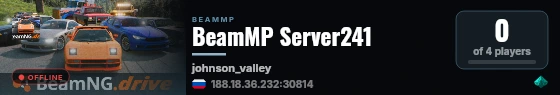 BeamMP Server241 live status badge