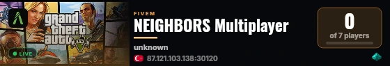 NEIGHBORS Multiplayer live status badge