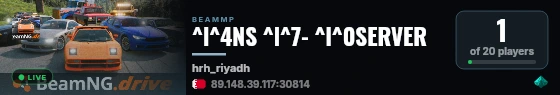 ^l^4NS ^l^7- ^l^0SERVER live status badge