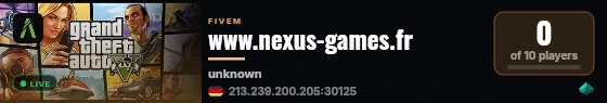 www.nexus-games.fr live status badge