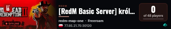 [RedM Basic Server] królbalurdm live status badge
