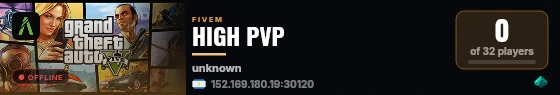 HIGH PVP live status badge