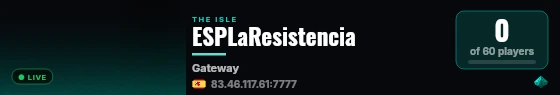 ESPLaResistencia live status badge