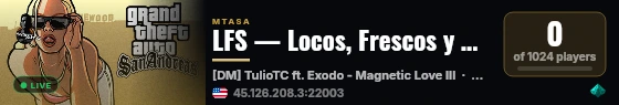 LFS — Locos, Frescos y Sencillos live status badge