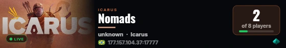 Nomads live status badge