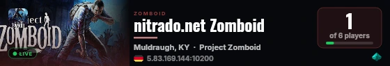nitrado.net Zomboid live status badge
