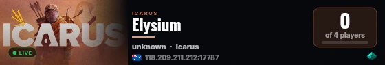 Elysium live status badge
