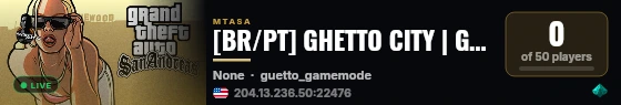 [BR/PT] GHETTO CITY | GHETTOPLAY | FACÇÃO FREE | CORPORAÇÃO FREE | E VIP 7 DIAS live status badge