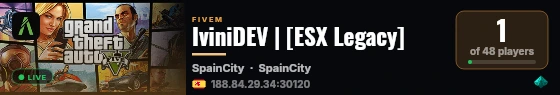 IviniDEV | [ESX Legacy] live status badge