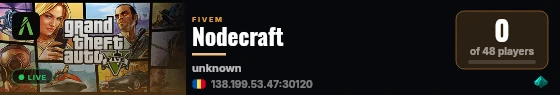 Nodecraft live status badge