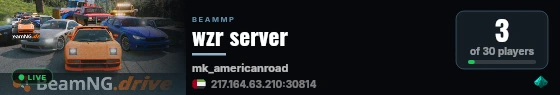 wzr server live status badge