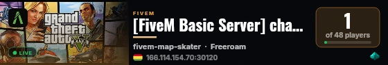 [FiveM Basic Server] change-me live status badge