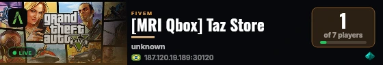 [MRI Qbox] Taz Store live status badge